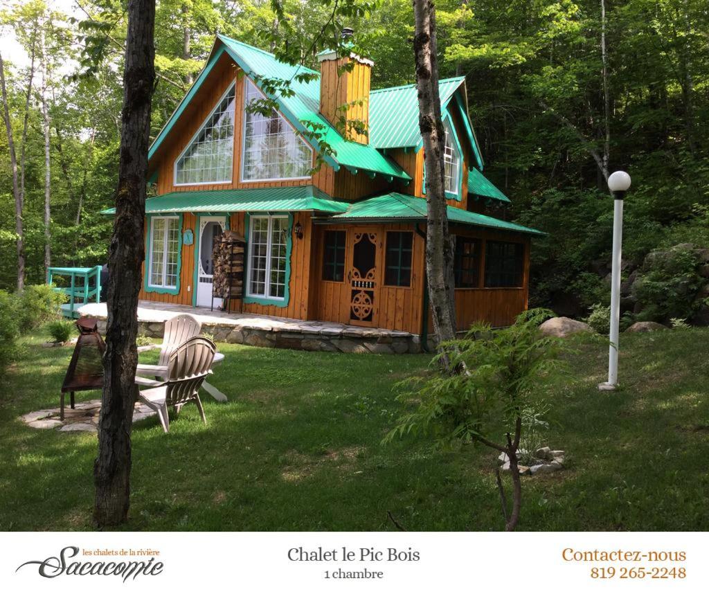 Вилла Chalets De La Riviere Sacacomie Сент-Алексис-де-Мон Экстерьер фото