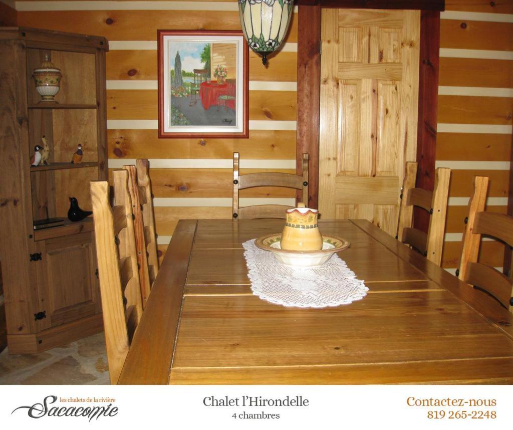 Вилла Chalets De La Riviere Sacacomie Сент-Алексис-де-Мон Экстерьер фото
