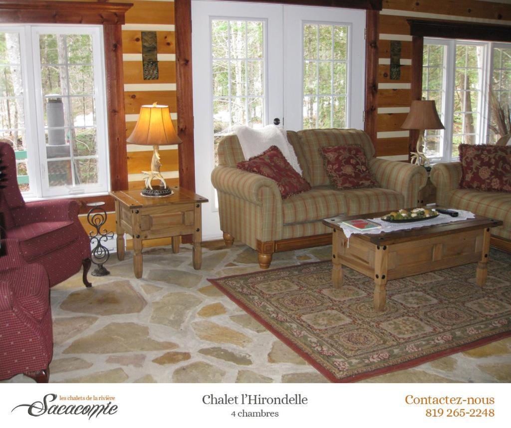 Вилла Chalets De La Riviere Sacacomie Сент-Алексис-де-Мон Экстерьер фото