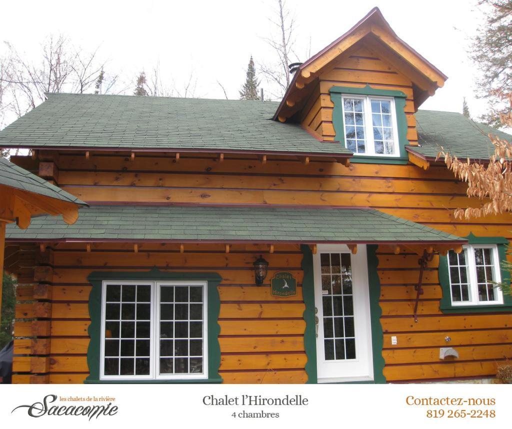 Вилла Chalets De La Riviere Sacacomie Сент-Алексис-де-Мон Экстерьер фото